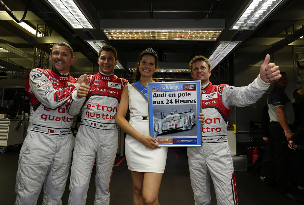 Audi in Le Mans geschlossen an der Spitze