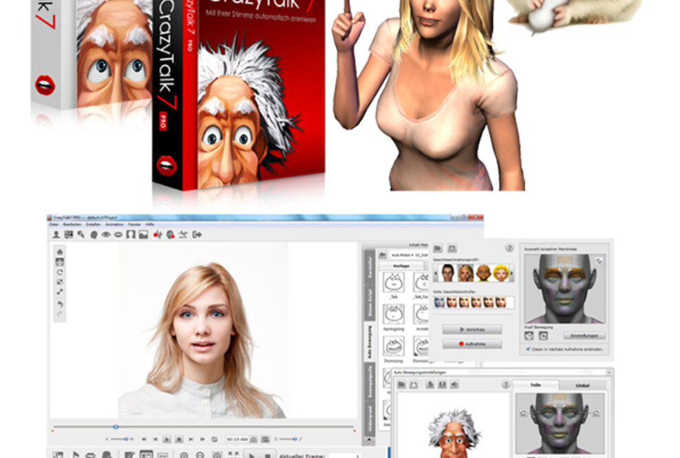 CrazyTalk 7 animiert Foto-Portraits- und Zeichnungen am Mac und PC