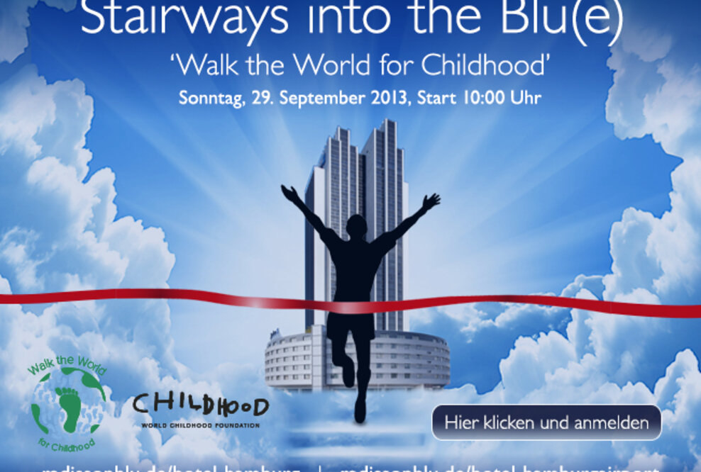 2. Charity-Treppenlauf: Stairways into the Blu(e) - Walk the World for Childhood