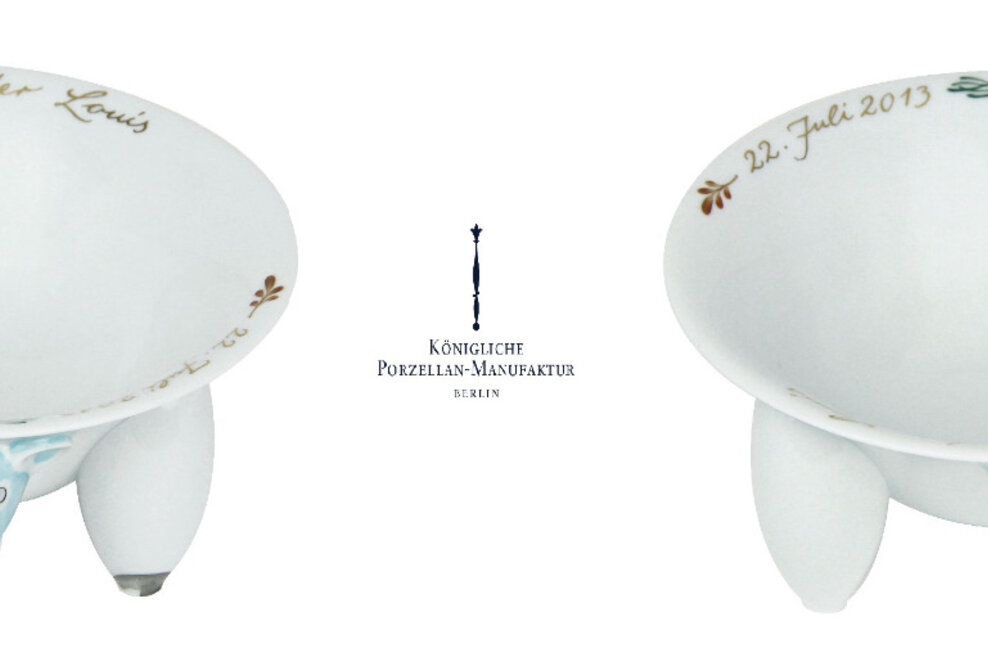 Alleingesellschafter der KPM überreicht Porzellangeschenk für Prinz Georg
