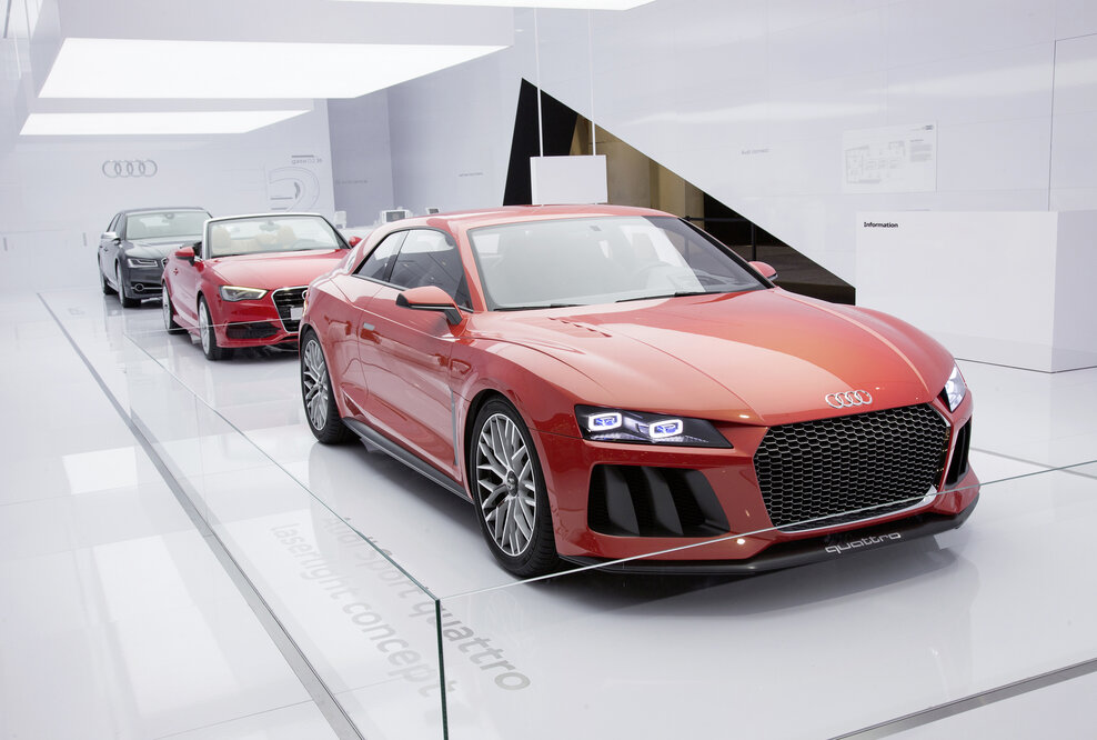Weltpremiere auf der CES 2014 in Las Vegas: Der Audi Sport quattro laserlight concept