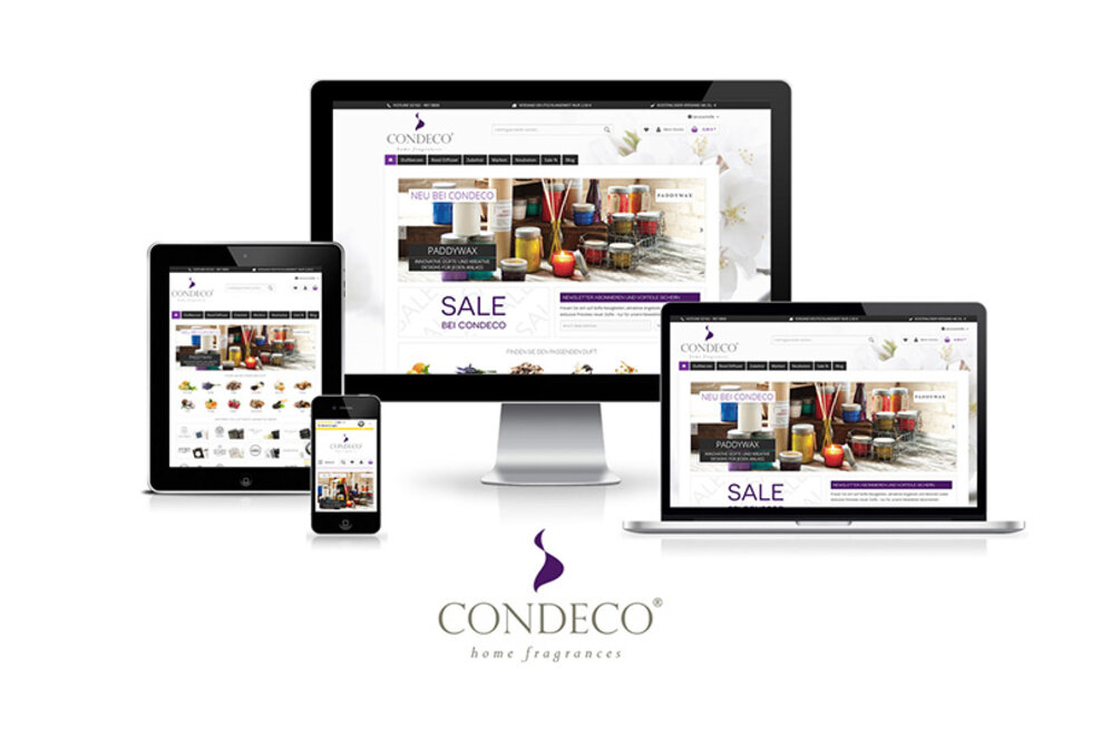 Neuer Duftkerzen Online Shop CONDECO - home fragrances