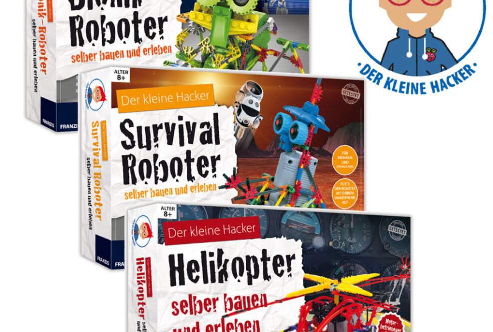 FRANZIS: Neue Technik-Lernbaukästen - Bionik-Roboter, Survival-Roboter und Helikopter
