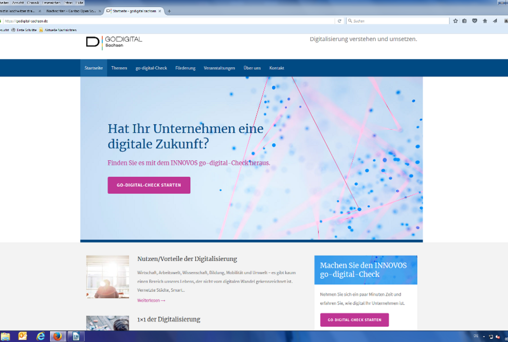 Dresdner Unternehmensberatung INNOVOS startet neues Projekt: godigital-sachsen