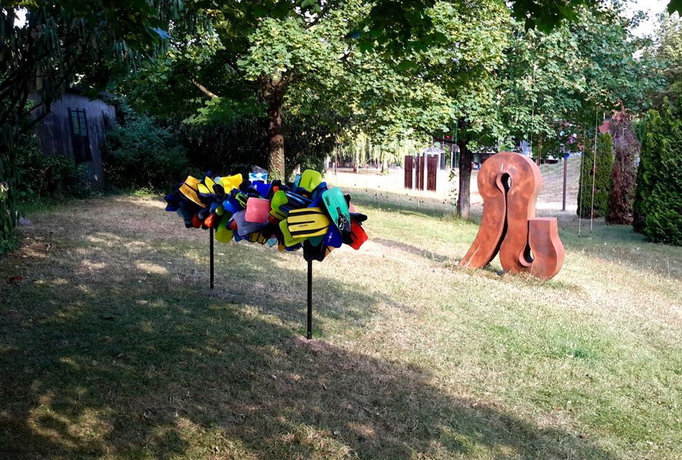Finissage der Ausstellung im Skulpturenpark Faulerbad und Faulerstrasse mit Langer Tafel