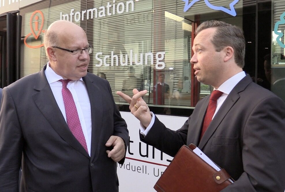 Bundeswirtschaftsminister Altmaier trifft Unternehmer in Hannover und besucht das Mittelstand 4.0-Kompetenzzentrum
