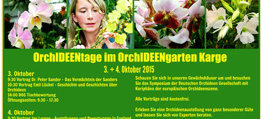 Europäisches Orchideensymposium im Orchideengarten Karge mit Bremer Unterstützung