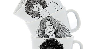 Kaffee mit Promis: Neue Künstler-Tassen illustrieren Persönlichkeiten