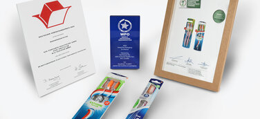 Die plastikfreie Zahnbürstenverpackung wurde nach dem Deutschen Verpackungspreis und dem European Carton Excellence Award nun auch mit dem WorldStar Award ausgezeichnet.