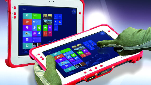 Leistungsstarker, robuster 10“ Tablet-PC mit ultrahellem Display