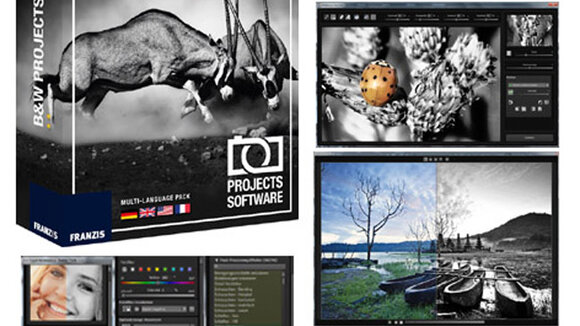 Schwarz-Fotosoftware - Black & White projects 4 - präzise Schwarzweiß-Bildentwicklung und Kunst in Monochrom