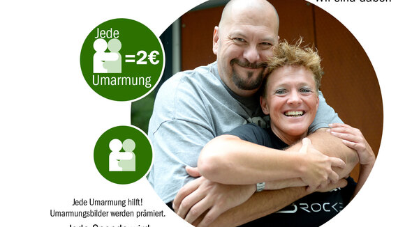 happy pixel bringt der Bayerischen Krebsgesellschaft viele Umarmungen für die Kampagne #hugshelp