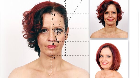 Typ-Beratung online-die lineare Gesichtsvermessung für die optimale Frisur