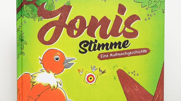 Bilinguales Kinderbuch "Jonis Stimme / Joni&#039;s Voice" im Chocolate Flowers Kinderbuchverlag