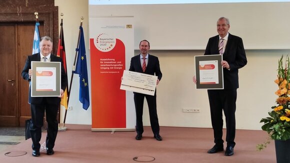 Bayerischer Energiepreis 2020 für die Stadtwerke Rosenheim und die SolarNext AG