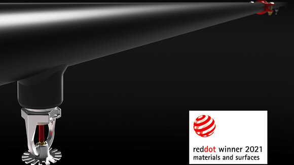 Minimax erhält Red Dot Award für polymerveredeltes Fendium Rohr